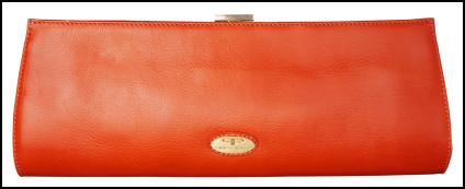Bright Orange 'LA' Clutch Bag Pied a Terre.