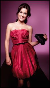 Red Prom Bustier Dress.