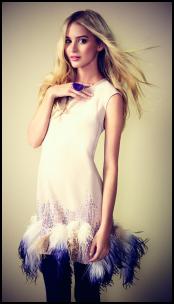 River Island Party Dress - Feathers  Sequins.