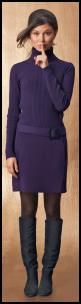 La Redoute Purple Rib Sweater Dress.