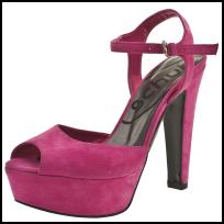 Schuh Cotty Fuchsia Pink Platform Sandal.
