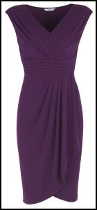  Marks & Spencer AW11 Purple Draped Dress.