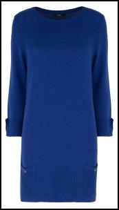 Marks and Spencer Blue Straight Tunic Dress.