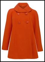 Women's Orange Coat.