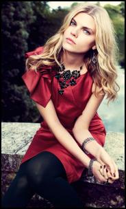 Monsoon Red Cocktail Dress.