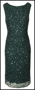 Rich Green Sequin Dress -  Gilded Lillies Collection - EAST.