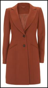 Burnt Orange Coat - Littlewoods AW11.