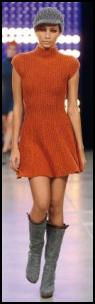 Benetton Catwalk Orange Fashion Knitwear.