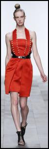 Marios Schwab Vivid Orange Dress.