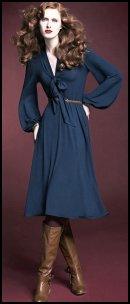 BHS Dark Teal Blue Dress.