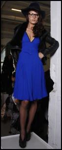 Malandrino Blue V Neck Dress.
