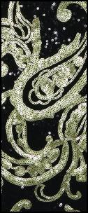 Topshop Paisley Sequin Dress Detail Christmas 2011.