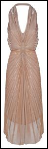 Sunray Pleated Lurex Sheen Dress.