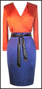 Burnt Out But Opulent - Gucci Colour Block Belted Jersey Wrap-Effect Dress 