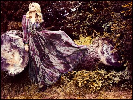 Tie Dye Tones of Purple Maxi Dress Monsoon Accessorize AW11