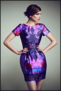 Oasis Purple Print Dress.