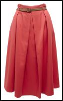 Satinised Belted Wool Mix Midi Skirt �45 - ASOS