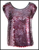  ASOS Purple Sequin Pailette Top.