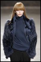 Doo-Ri Teal Fur Jacket AW11.
