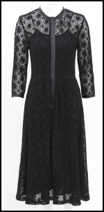 ASOS Black Lace Midi Dress.