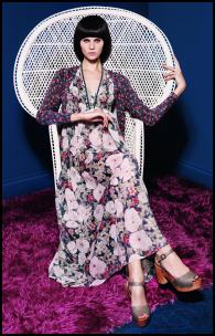 1970s Revisited - Seventies Floral Maxi Dress.