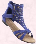 Blue Gladiator Sandals.