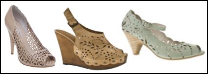 Leather Laser Work Footwear.