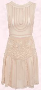 Embellished Cream Dress.