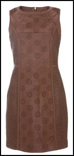 Brown Tanned Leather Dress