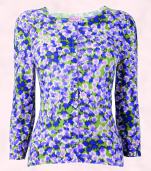 Blue Floral Print Cardigan.