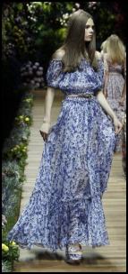 China Blue Catwalk Fashions.
