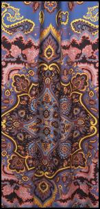 Scarf Print Fabric Dress Detail.