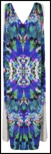 Monsoon Optical Psychedelic Sleeveless V-neck Oceana Dress.