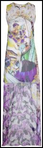 Mary Katrantzou Tropicana Purple Lilac Floral Tunic Dress �920 farfetch.com.