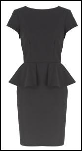 Plain Peplum Dress