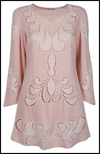 Miss Selfridge SS12 - Pastel Pink Cutwork Dress.