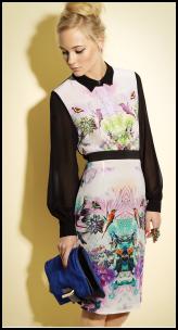 Miss Selfridge Bird Print Dress.