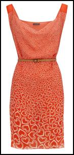 Orange Sweetheart Dress.