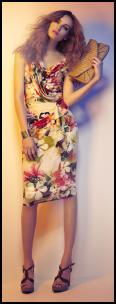 Phase Eight SS12 Straight Floral Drape Dress.