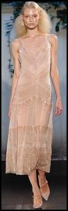 Philosophy Catwalk - Pastel Peach Retro Twenties Beaded Dress.