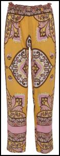 Donatella Tribal Scarf Print Silk Pyjama Trousers.