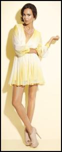 Miss Selfridge SS12 Womenswear Lemon White Outfit.