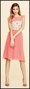 Pink Embellished Bodice Dress.