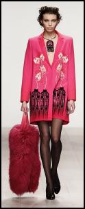 Holly Fulton Digital Pink Coat.