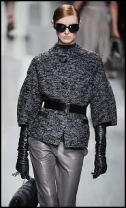 Grey Leather Trousers By Dior.