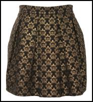 A-wear Gold Brocade Puffball Skirt.