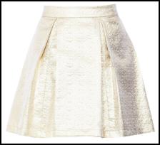 Cream Slub Skirt By Ted Baker.