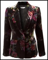 Flower Printed Velvet Jacket by East.