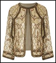 Miss Selfridge Golden Jacket.