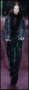 Velvet Pants at Gucci.